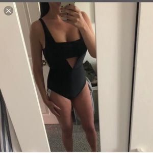 aerie layered one piece swimsuit